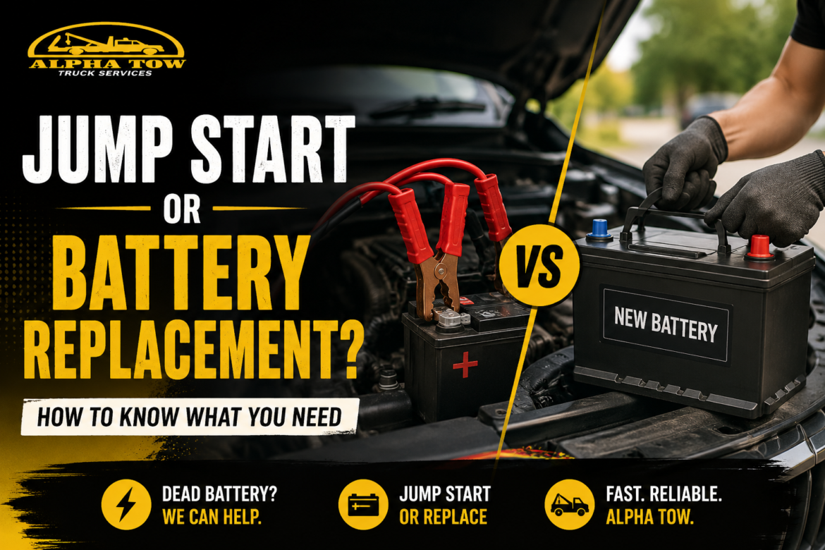 Jump start or battery replacement