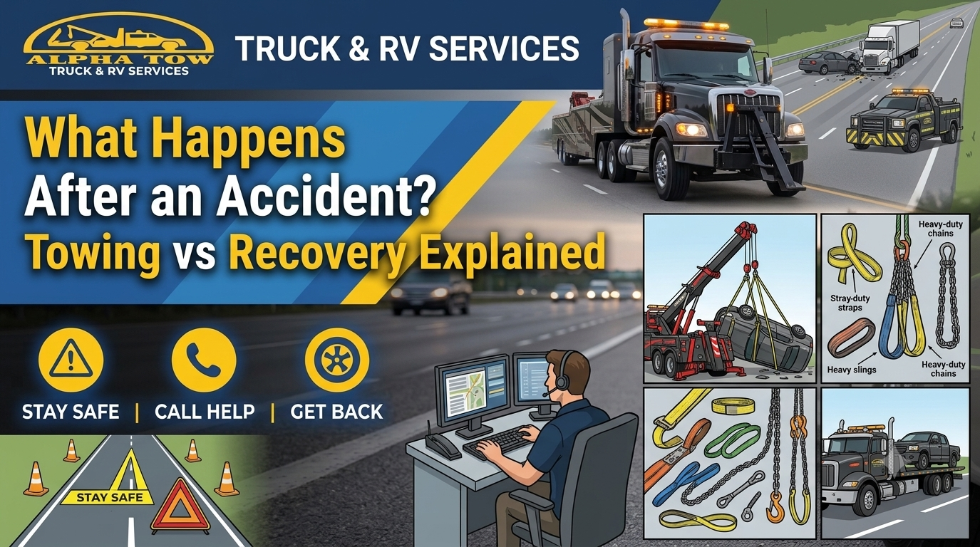 What Happens After an Accident? Towing vs Recovery Explained