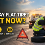 flat tire on the highway